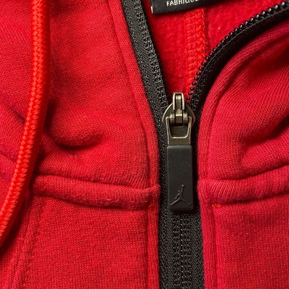 Air Jordan RARE Jumpman Y2k Hooded Zip Sweatshirt-Black/Red-Size XXL - Picture 11 of 15